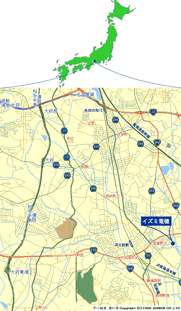 izumi-denki map